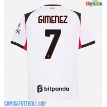 Camisa de time de futebol AC Milan Santiago Gimenez #7 Replicas 2º Equipamento 2025-26 Manga Curta
